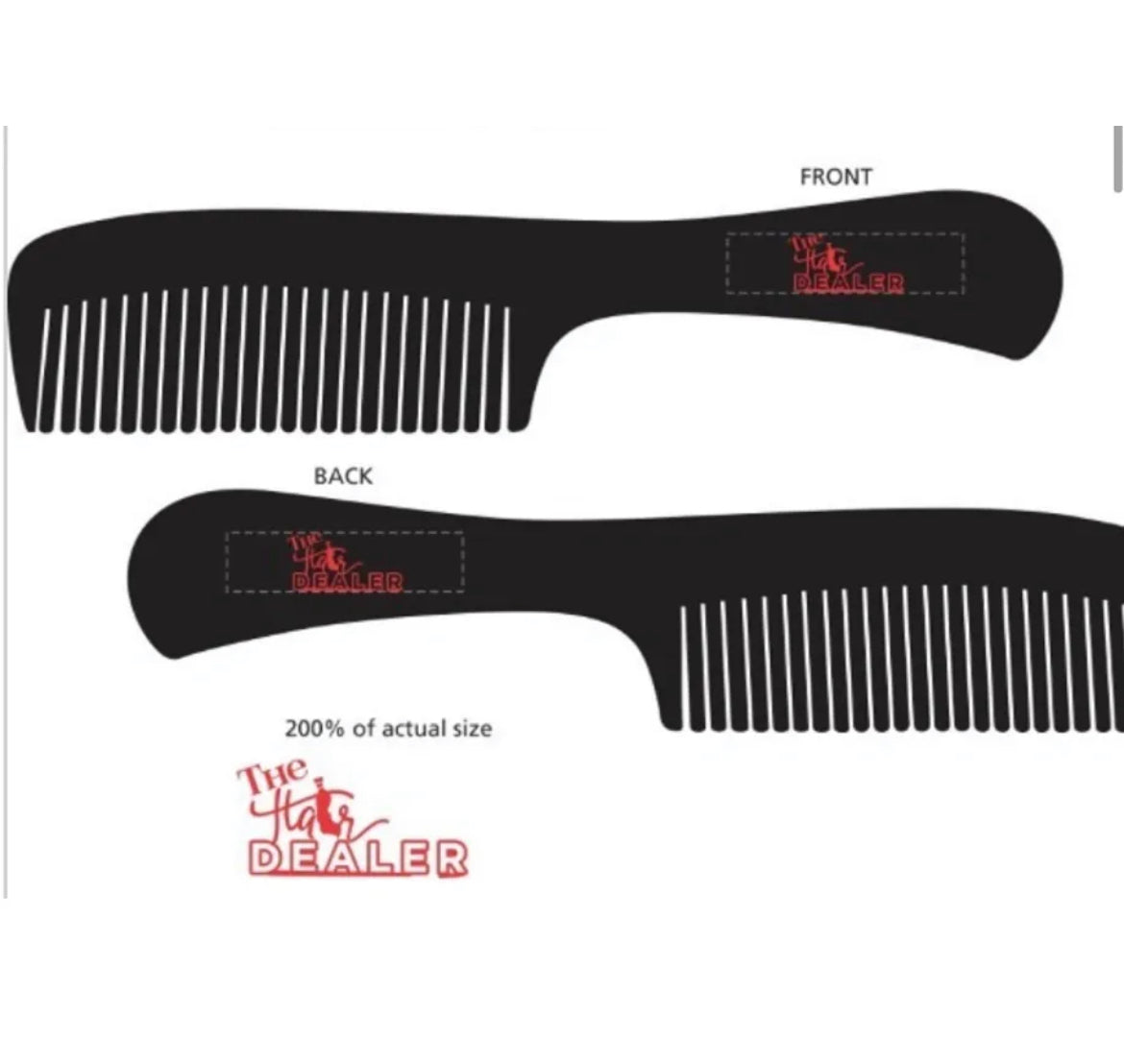 Unbreakable detangling comb